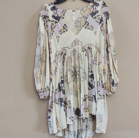 Free People Girl Talk Bohemian Tunic Top - Picture 7 of 13